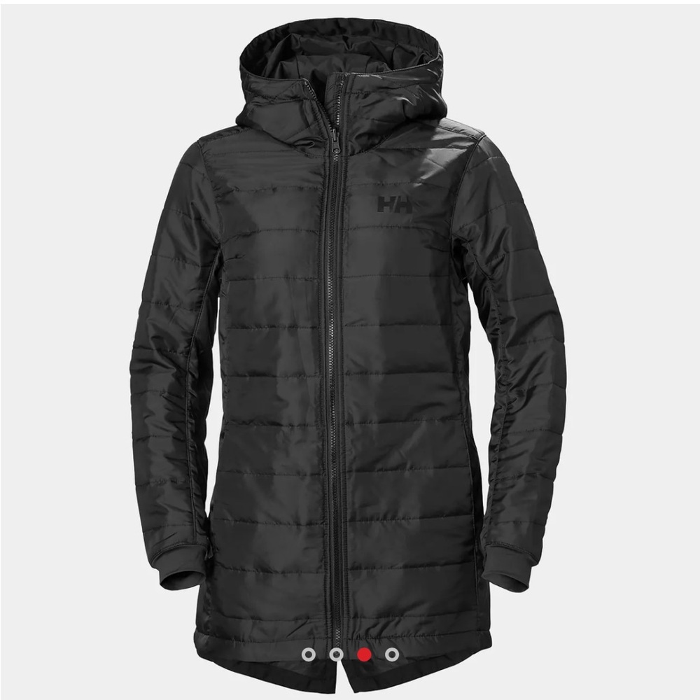 Helly Hansen Charcoal Hooded Puffer Coat